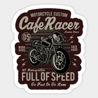 Motorcycle Cafe Racer Sticker